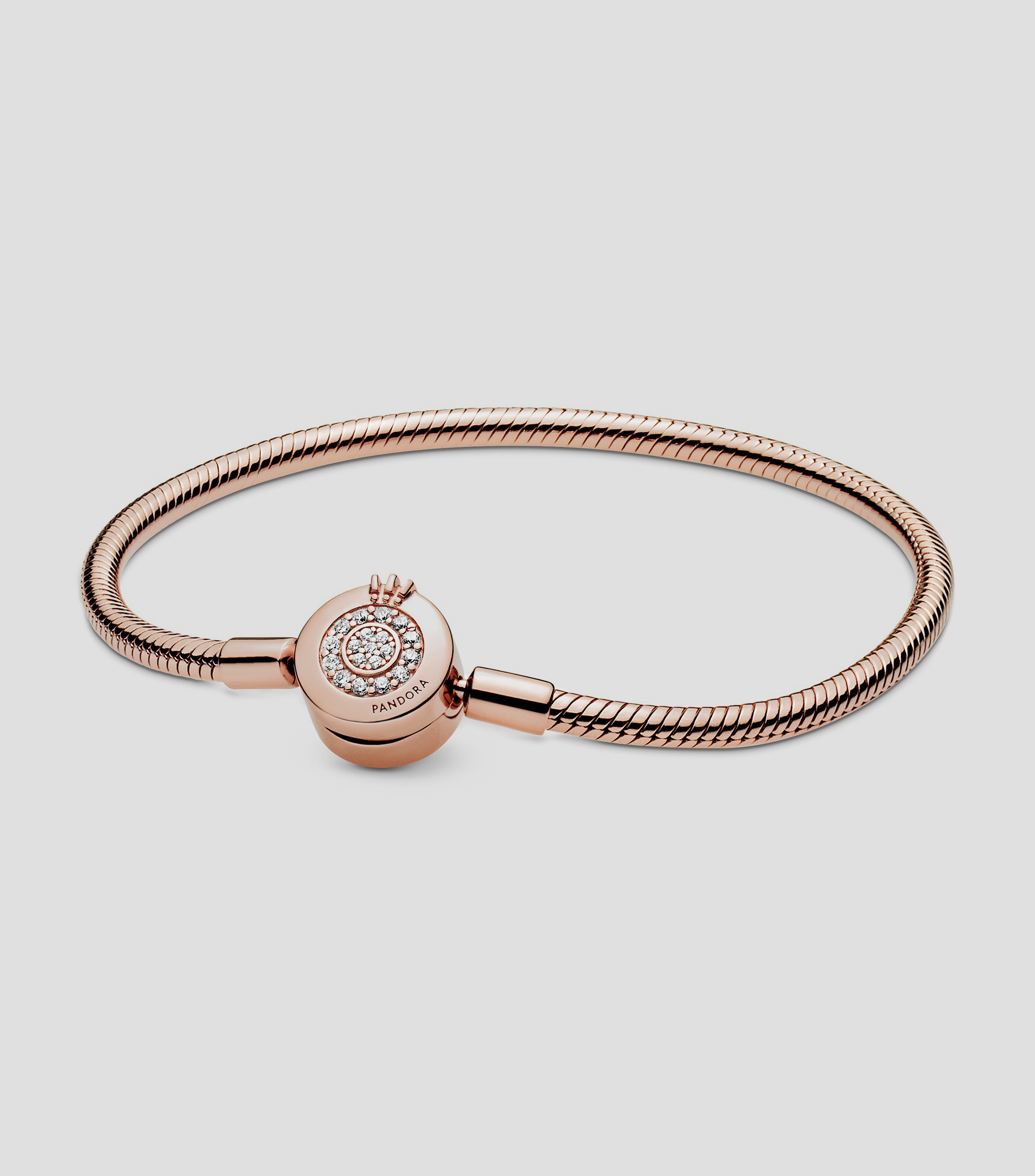 Brazalete Rosa con zirconias Mujer